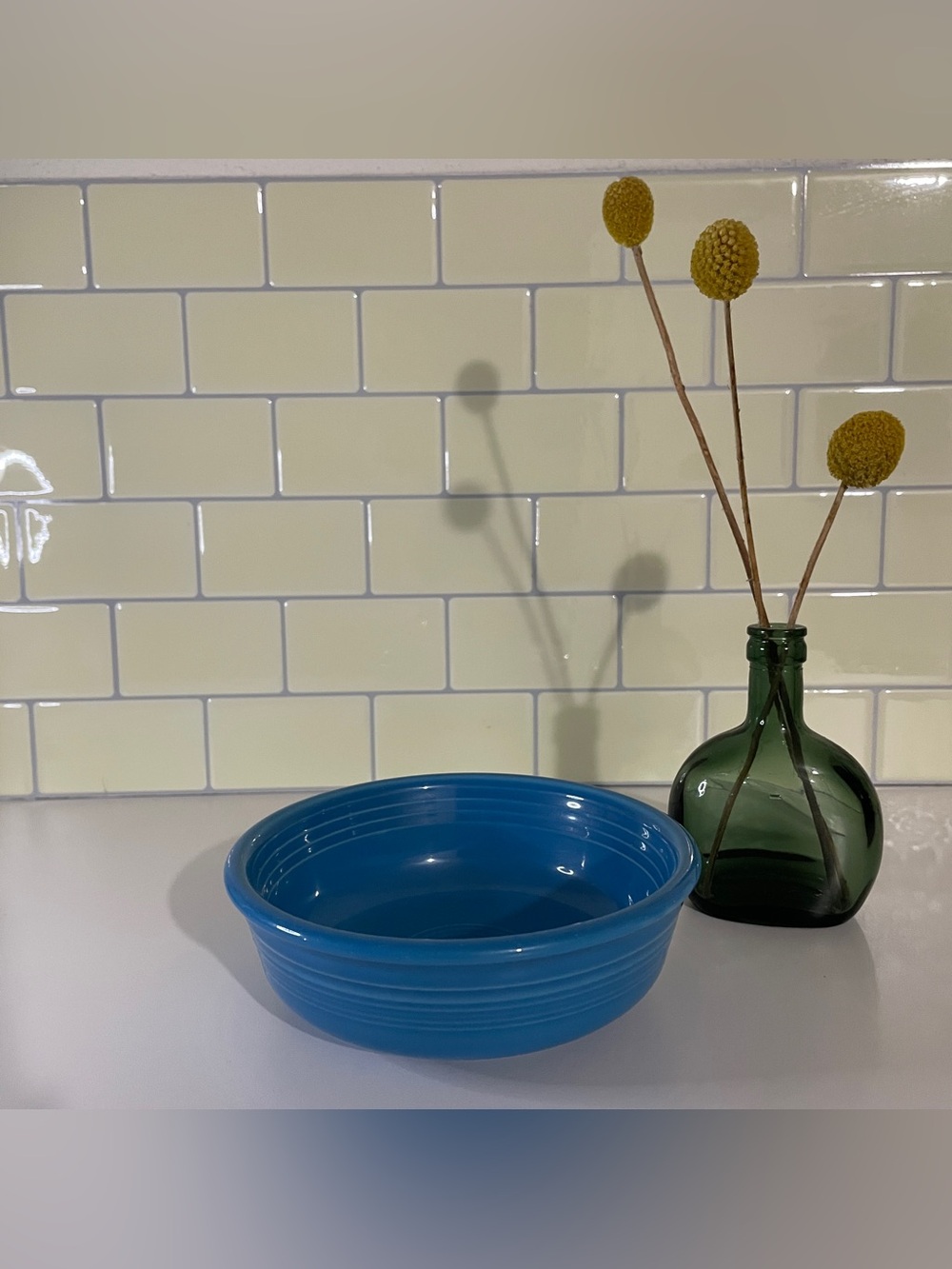 Fiestaware cereal bowl 5 5/8"- peacock blue - no longer in production